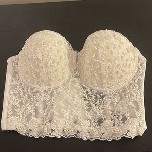 Strapless cute lace top
